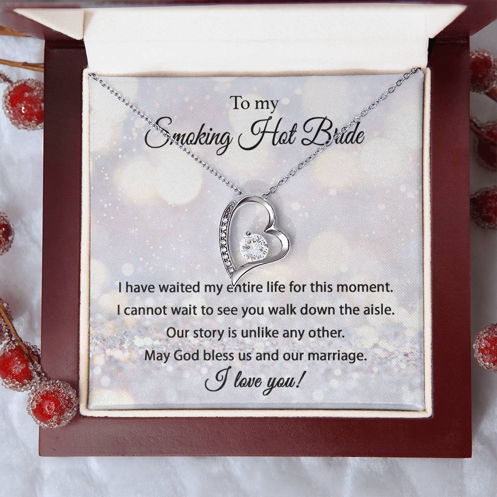 To My Smokin' Hot Bride - Forever Love Necklace