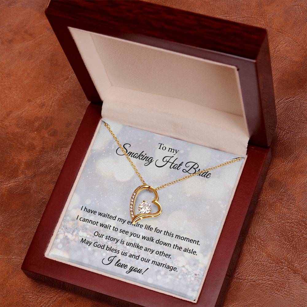 To My Smokin' Hot Bride - Forever Love Necklace