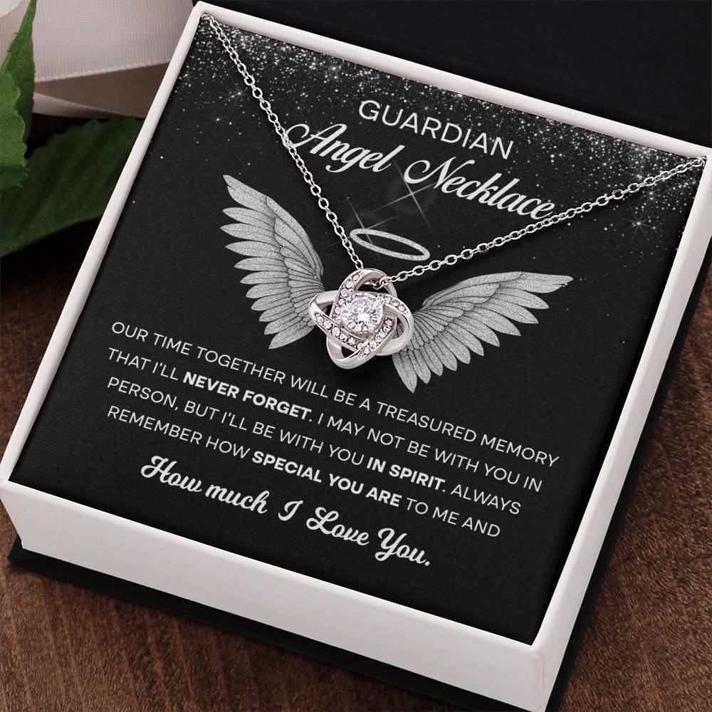 Memory gifts - Our Time will be a Treasure Memory - Love Knot Necklace