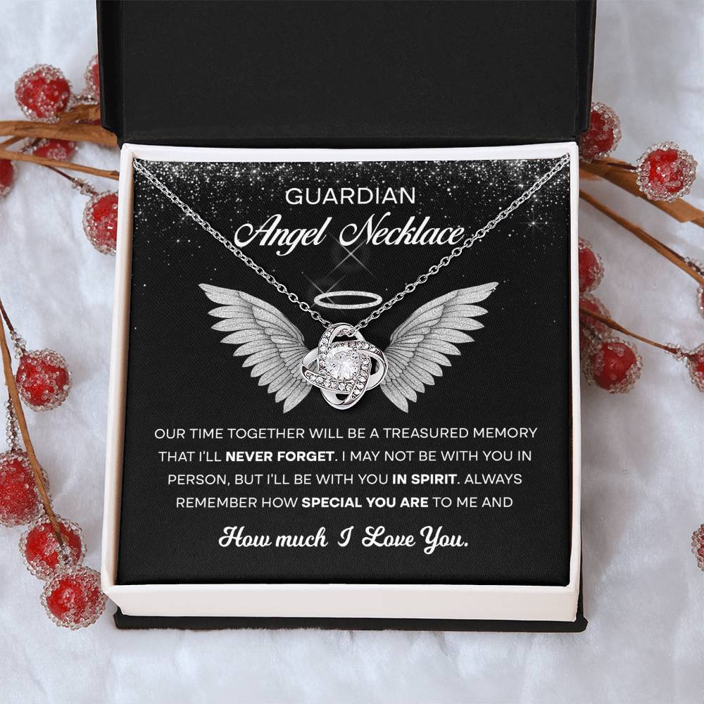 Memory gifts - Our Time will be a Treasure Memory - Love Knot Necklace