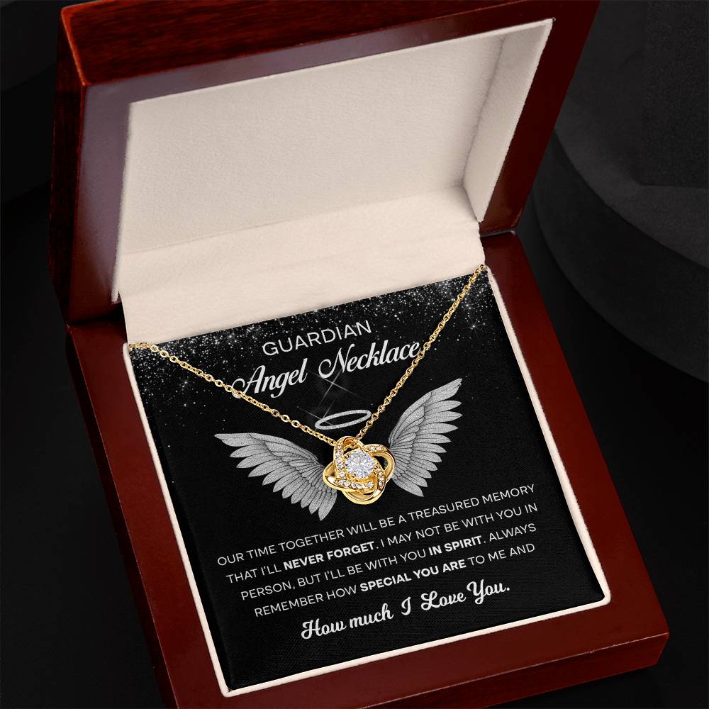 Memory gifts - Our Time will be a Treasure Memory - Love Knot Necklace