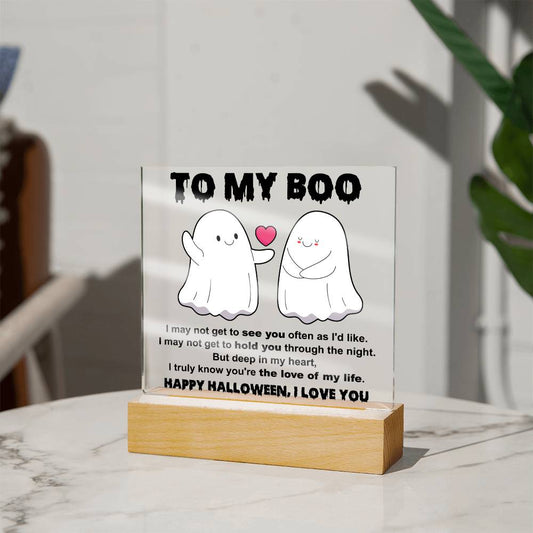 To my Wife - I may not get to see you often - LED Acrylic Plaque.