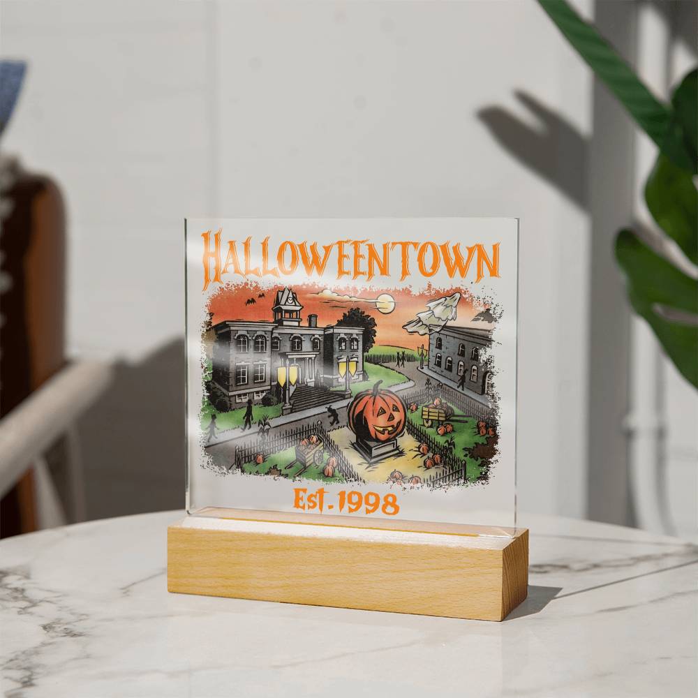 To my Mom - Halloweentown - LED Acrylic Plaque