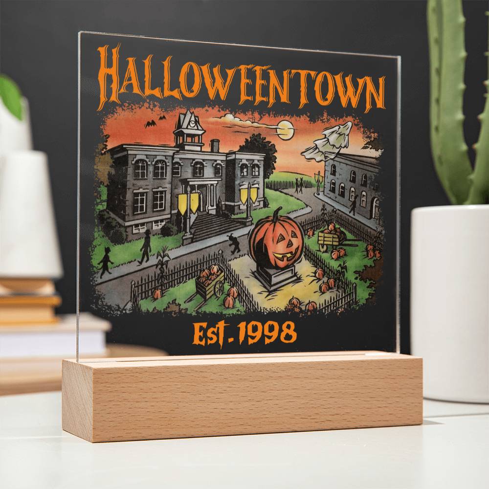 To my Mom - Halloweentown - LED Acrylic Plaque