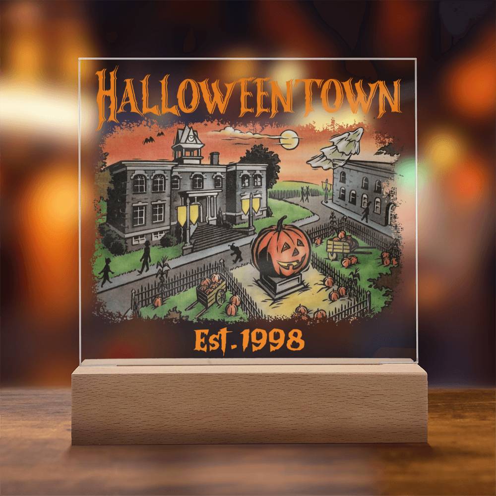 To my Mom - Halloweentown - LED Acrylic Plaque