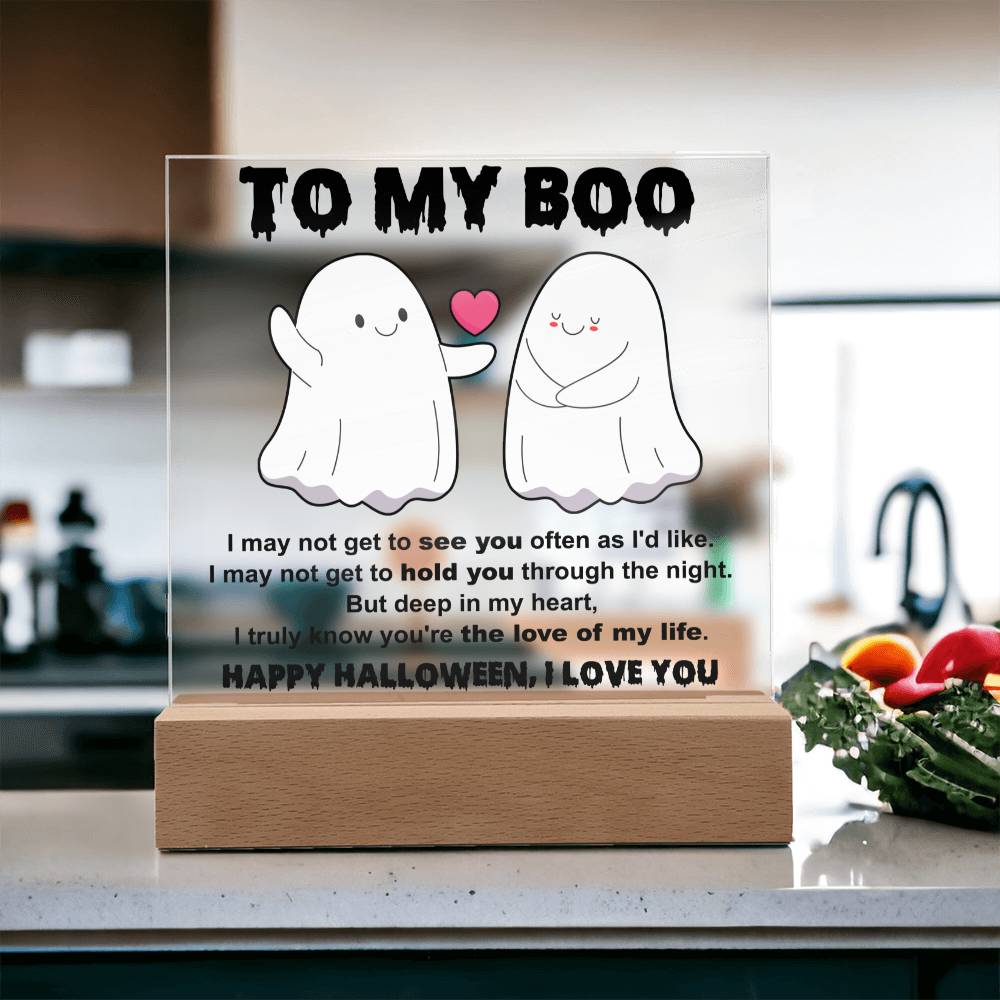 To my Wife - I may not get to see you often - LED Acrylic Plaque.