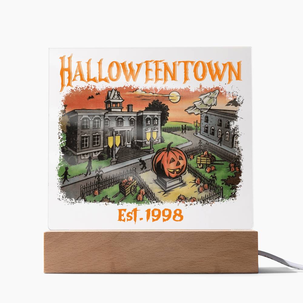 To my Mom - Halloweentown - LED Acrylic Plaque