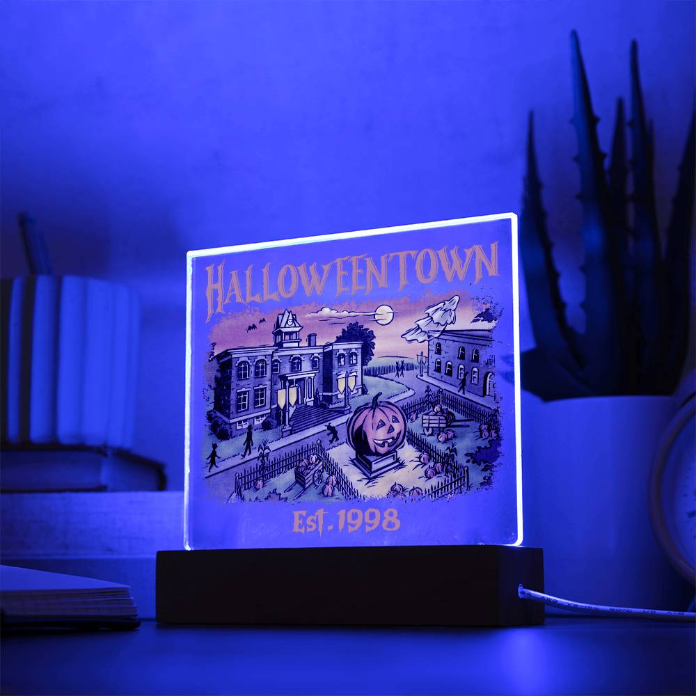 To my Mom - Halloweentown - LED Acrylic Plaque