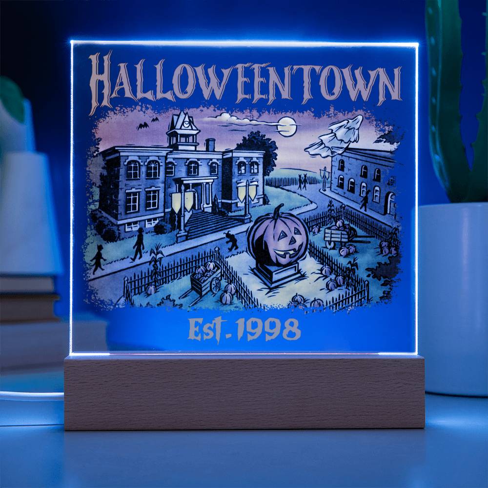 To my Mom - Halloweentown - LED Acrylic Plaque