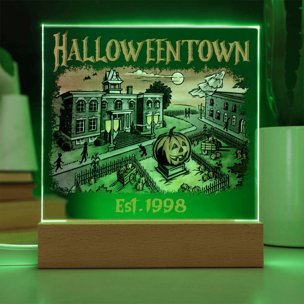 To my Mom - Halloweentown - LED Acrylic Plaque