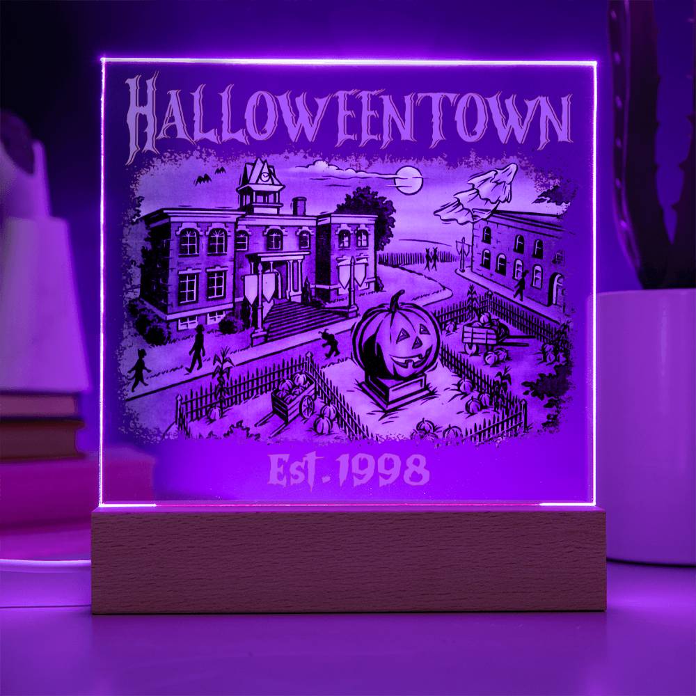 To my Mom - Halloweentown - LED Acrylic Plaque