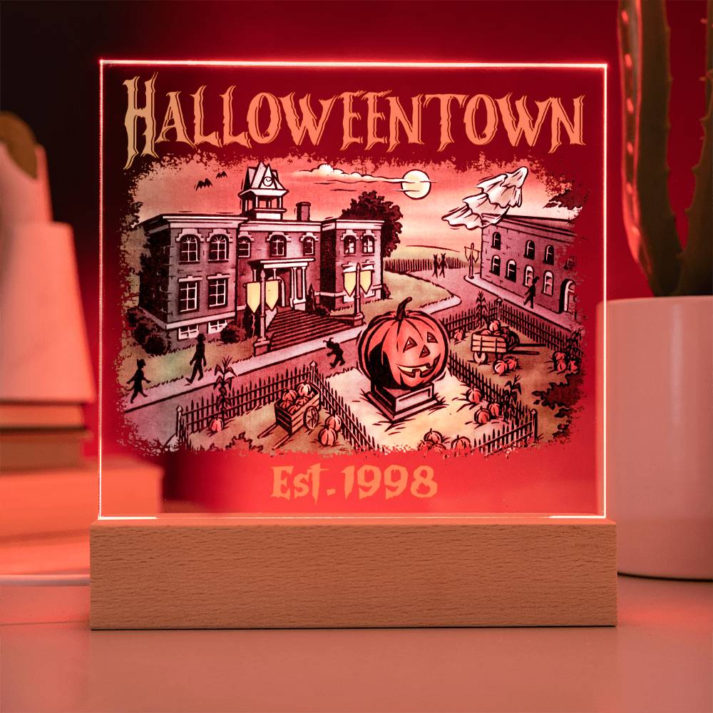 To my Mom - Halloweentown - LED Acrylic Plaque