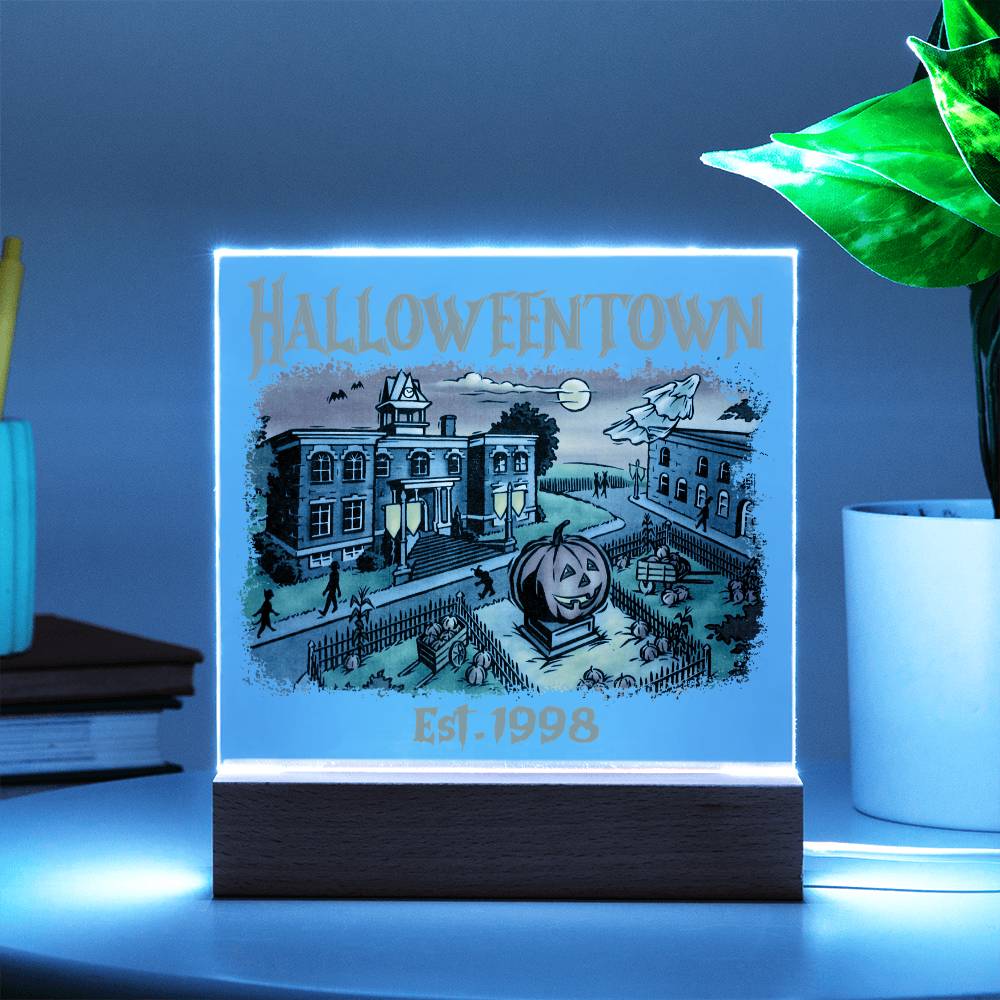 To my Mom - Halloweentown - LED Acrylic Plaque