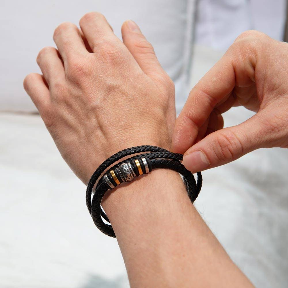 To My Husband - My Best Decision - Leather Bracelet