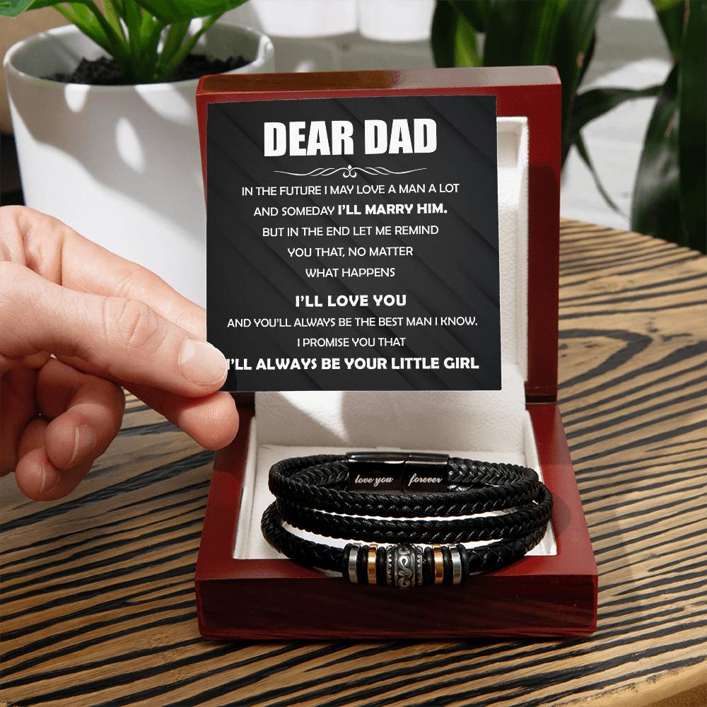 Dear Dad - The Best Man - Leather Bracelet