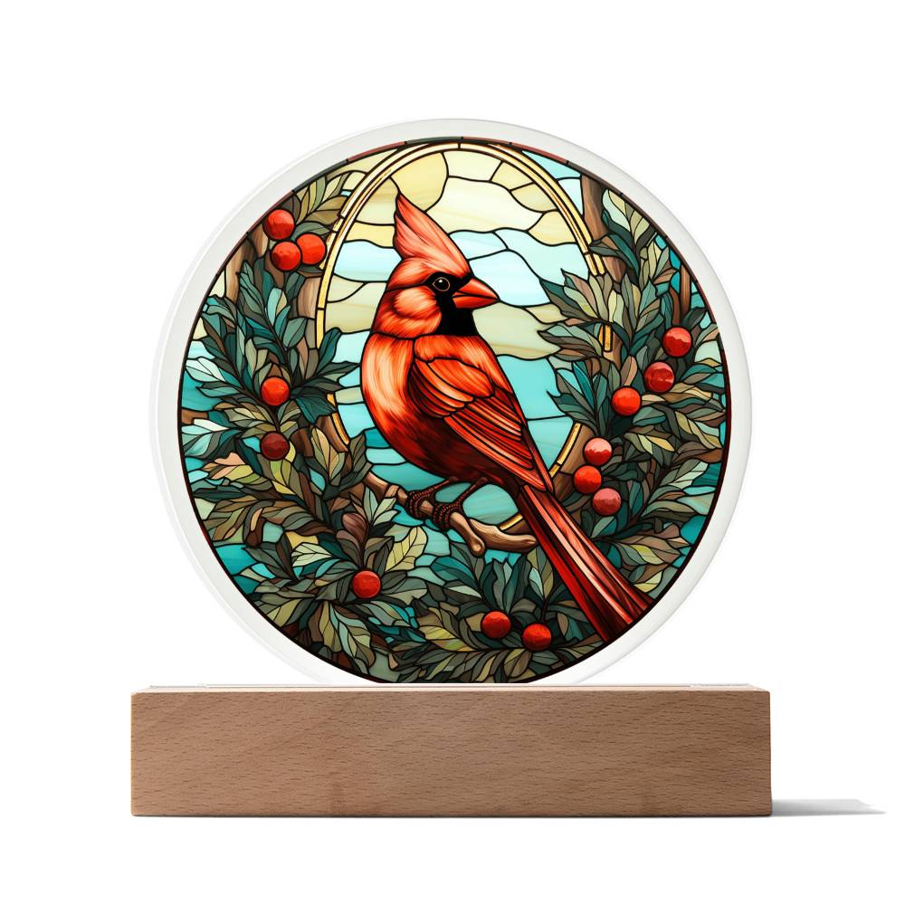 Mom gifts - Christmas Cardinal Plaque - Acrylic Plaque.