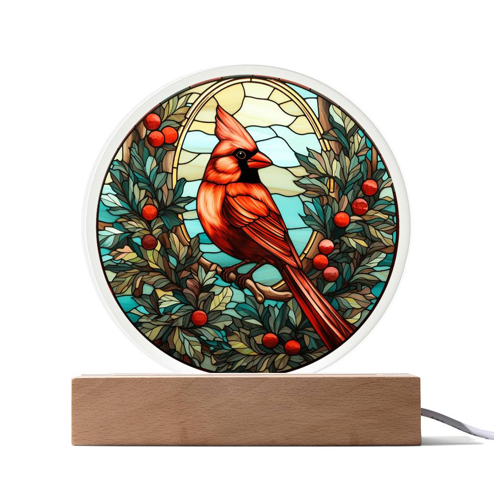 Mom gifts - Christmas Cardinal Plaque - Acrylic Plaque.