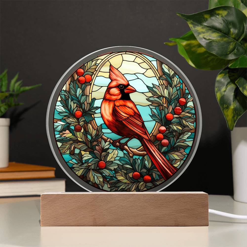 Mom gifts - Christmas Cardinal Plaque - Acrylic Plaque.