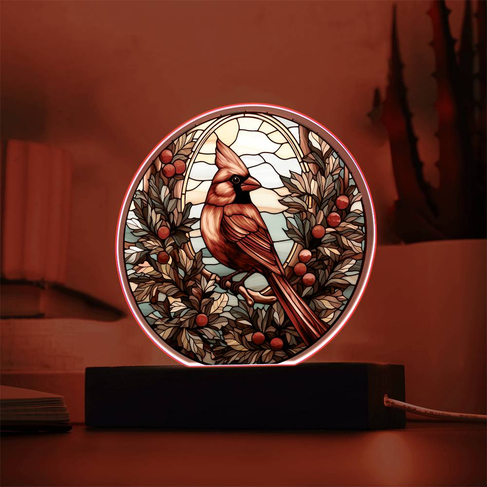 Mom gifts - Christmas Cardinal Plaque - Acrylic Plaque.