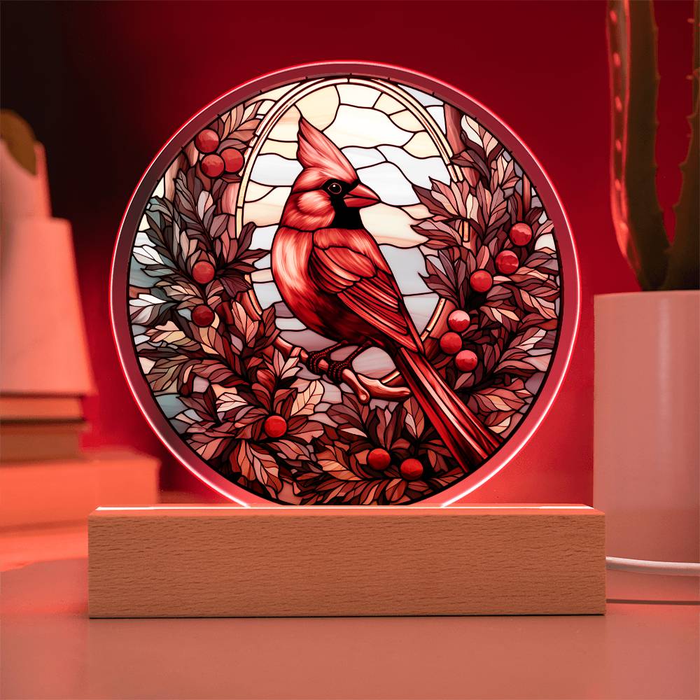 Mom gifts - Christmas Cardinal Plaque - Acrylic Plaque.