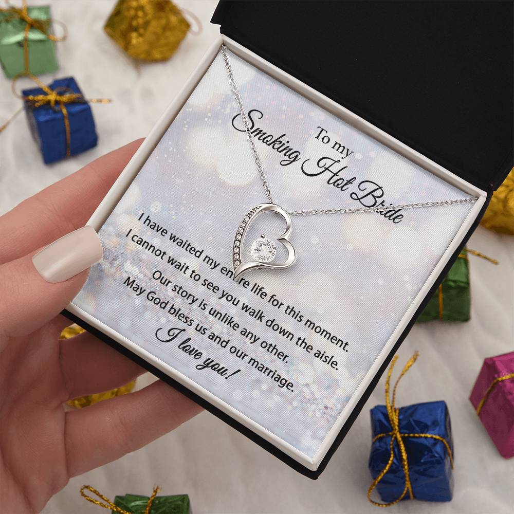 To My Smokin' Hot Bride - Forever Love Necklace