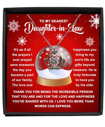 To My dearest Daughter in Law - Thank you for being the incredible person - Crown pendant