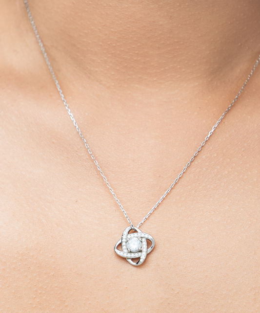 To my Mother - Happy Hallomas - Love Knot necklace